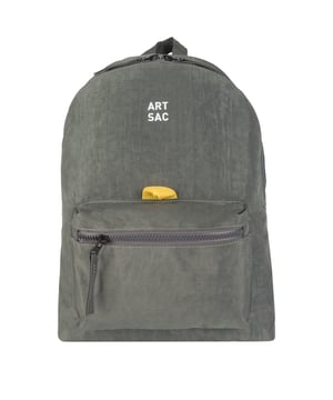 Our medium-sized backpack made in our Contore nylon fabric. This lightweight backpack has plenty of internal space as well as an external front single pocket and internal laptop sleeve (fits 13 inch Macbook Pro) for you to organise all your essentials. It's stylish design is discreet and adaptable enough to style with any outfit. The perfect bag for your every day commute or casual day-trip. Features: , Water Resistant, 13 inch padded laptop sleeve, Zip top opening to main compartment, Single front zip pocket with webbing loops, Internal zip pocket for smaller valuables, 2 Internal mobile phone slip pockets - Fits normal and plus size smart phones, 3 Internal pen slip pockets, ARTSAC seal of approval rubberised patch logo, Ergonomic contoured back panel, Adjustable padded backpack straps, Top grab handle, Medium model Style Ref: 52007 GREY