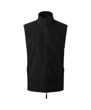 Material: 100% Polyester. Stoff: Fleece. 260gsm. Design: Einfarbig. Besätze: Kontrast. Stoffhaken. Ausschnitt: Halsausschnitt, High-Neck. Ärmel-Typ: Ärmellos. Taschen: 2 Seitentaschen, Reißverschluss, 2 Innentaschen. Verschluss: Zwei-Wege-Reißverschluss. Entspricht dem Sicherheitsstandard: Amfori, BSCI, Sedex, WRAP zertifiziert.