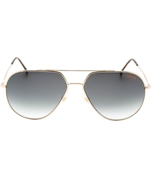Ein Hauch von Spass fur Ihre Sommertage, aber nichts Aussergewohnliches fur ein Carerra-Sammlerstuck. Carerra Gold-Sonnenbrille, perfekt fur den Sommer. Carrera Gold 274 02IK 9K-Sonnenbrille, Linsenbreite = 61 mm, Nasenstegbreite = 14 mm, Bugellange = 150 mm, in China hergestellte Sonnenbrille, Sonnenbrillenetui, Reinigungstuch und Pflegehinweise, alles im Lieferumfang enthalten, 100 % Schutz vor UVA- und UVB-Sonnenlicht und entspricht der britischen Norm EN 1836:2005. Carerra Gold Sonnenbrille CARRERA 274/S 02IK 9K