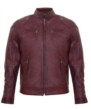 Sumptuously soft lambskin is paired with classic biker style for a stylish day wear piece. This sleek garment personifies the rugged appeal of the motorbike jacket with a YKK zip front that runs up to a stand collar and zipped cuffs to help accommodate the use of gloves. Along the side panels you will find detailed paneling to help add further character and style to the garment. For added practicality the jacket features 4 external pockets. This biker jacket exudes style and is more than an essential fashion accessory for every male.