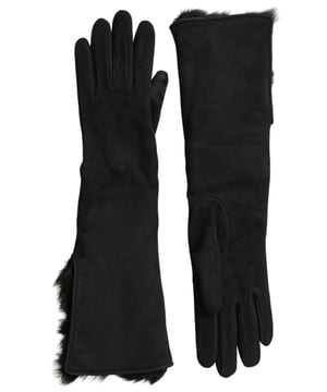 <ul>
  <li>A estrenar con etiquetas</li>
  <li>Guantes hasta el codo</li>
  <li>Piel de cabra (60%) y piel de cordero (40%) con ribete de piel</li>
  <li>Forro 100% cachemir</li>
  <li>Fabricado en Italia</li>
  <li>Sutiles detalles del logotipo</li>
</ul>