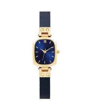 Victoria Hyde London, Vivian, blue, women's watch, elegant, classic
Never run out of time with our classic Vivian watch. Minimalist and timeless design that is guaranteed to never go out of style! You can combine it with a business or school/university outfit or simply enhance your everyday outfit. The Vivian watch looks great on its own, but pairs best with our gold or rose gold bracelets.

Movement : Quartz
Case material : Environmentally friendly copper shell
Strap Material and Type : Mesh Webbing (06 Lines)
Bracelet length : Upper material: 80 mm
Bottom: 105mm (including buckle system)
Adjustable : yes
Watch strap width : 10mm
Waterproof: 3ATM