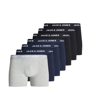 Ervaar ultiem comfort en een vleugje elegantie met deze exclusieve boxershort voor heren. De normale snit van dit ondergoed garandeert een ideale pasvorm en zorgt ervoor dat je je de hele dag comfortabel voelt. Het geheim zit hem in het hoogwaardige materiaal met stretchgehalte, dat niet alleen zacht is tegen de huid maar ook optimale bewegingsvrijheid biedt.  De elastische tailleband is niet alleen functioneel, maar ook stijlvol met geweven labelbelettering. Dit subtiele detail voegt een vleugje verfijning toe aan het ontwerp en laat zien dat je waarde hecht aan kwaliteit en stijl.  De verpakking bevat zeven broeken en biedt afwisseling voor elke dag. Dit ondergoed is meer dan alleen een dagelijkse essential; het is een uitdrukking van je individuele stijl en persoonlijkheid.