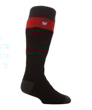 Los pies necesitan estar calientes en los días más fríos, así que ponte un par de calcetines Heat Holders Ski Socks, lo último en calcetines térmicos. Este calcetín extralargo y gruesamente acolchado es ideal para los esquiadores y para todas las actividades invernales, ya que amortigua la parte inferior de la pierna y el pie a la vez que los mantiene felizmente calientes. Gruesos y gruesos, con un enorme índice de 2,34 tog, son 7 veces más cálidos que los calcetines básicos de algodón (0,33 tog). Esto se debe a que se han fabricado con un hilo térmico especialmente desarrollado, que proporciona un aislamiento de alto rendimiento contra el frío, junto con una capacidad superior de transpiración de la humedad. Además, los Heat Holders Loops producen un acolchado único que retiene aún más aire caliente y mantiene los pies cómodos y apoyados durante todo el día. Estos calcetines extremos tienen un proceso de cepillado experto, que hace que el interior no sólo sea sensacionalmente suave, sino que también ayuda a maximizar la cantidad de aire caliente que se mantiene en el interior cerca de la piel haciendo que tus pies estén más calientes, ¡durante más tiempo!