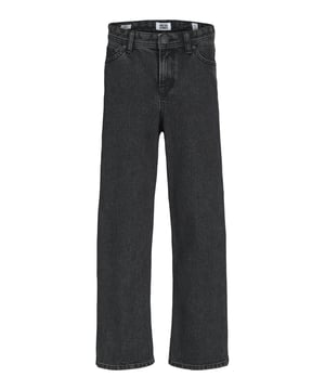 De Jack & Jones junior baggy fit jeans voor jongens combineert een casual stijl met uitstekend comfort. De rits met knoopsluiting en riemlussen zorgen voor een individuele pasvorm en garanderen een goede pasvorm.   Met de klassieke 5-pocketstijl biedt deze jeans genoeg ruimte voor al je essentials, terwijl het muntzakje praktische opbergruimte biedt voor kleingeld of kleine voorwerpen.   Dankzij de hoogwaardige materialen is deze jeans niet alleen robuust maar ook comfortabel om te dragen. De denimlook geeft de broek een tijdloze uitstraling die op verschillende manieren gecombineerd kan worden.   Of het nu voor school, het weekend of vrijetijdsavonturen is - deze jeans is altijd een stijlvolle keuze. De baggy pasvorm zorgt voor een comfortabele, moderne look die zowel in de stad als tijdens het buitenspelen indruk zal maken.   Een must-have voor elke jongensgarderobe!