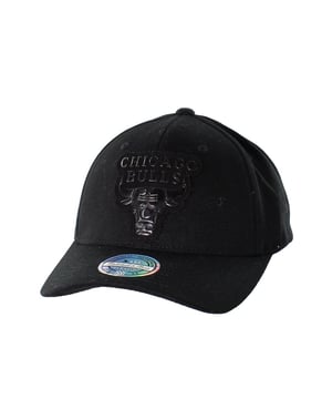 Mitchell & Ness Chicago Bulls FlexFit Gorra Unisex Negra Ajustable MN NBA COUR002 CHIBUL BLK