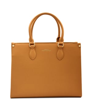 Tote Bag CABOURG - Large Central Compartment with inside Zipped Pocket and 2 Pockets also on the side - Suede lining - Inside hook closure - Handles and Shoulder straps - designed to be carried by Hand or Shoulder - Logoté ATELIERS SAINT GERMAIN - Grained Leather Finish