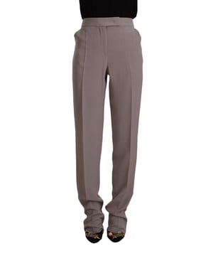Marca: GIORGIO ARMANI  
Estilo: Pantalones de talle alto a medida  
Corte: Ajuste regular  
Color: Marrón  
Material: 80% Seda 20% Lana  
Características: Pliegues prensados  
Detalles del logo  
Apropiado para mujeres  
Material: 80% Seda 20% Lana