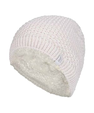 Finding a hat that combines innovative insulation technology with style is always difficult when shopping for items to keep you warm and cosy for the winter weather. These Heat Holders Nora styled heatweaver hats eradicate that problem, meaning you can look fabulously fashionable whilst keeping super warm. These ladies hats have a fleece plush insulating lining, called Heatweaver, that is even more effective at holding warm air than any regular lining. This lining is designed to be soft with a luxurious feel whilst holding warm air close to your skin, effectively keeping the cold air out. All of this is designed to ensure that you are toasty warm throughout the cold weather. The knit is different from previous Heat Holders, with a loosely knit look as opposed to the traditional cable knit look. These ladies Heat Holders Nora styled hats are available in 5 colours. They come in one size and they are machine washable. Light Grey and Rose: 54% Polyester, 46% Acrylic outer / 100% Polyester lining. Black. Purple, Cream: 100% Acrylic outer / 100% Polyester lining.