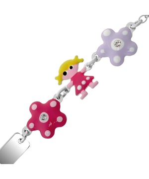 Deze betoverende armband voor kinderen van Orphelia is het perfecte cadeau om jezelf of een geliefde te verwennen. De armband is gemaakt van 925 sterling zilver, gekleurd zilver, met een lengte van 17 cm en weegt 3 gram met een breedte van 0,5 cm op het breedste punt. De Orphelia 'Dahlia' Kinderarmband van 925 sterling zilver - Zilver ZA-7147 wordt geleverd in een prachtige geschenkdoos en heeft een garantie van twee jaar.