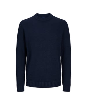 Jersey de cuello redondo Eaton de Jack & Jones en color azul.