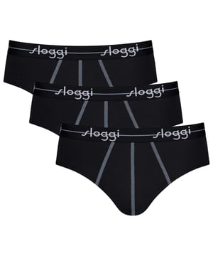 Sloggi Herren Midi Slips für den alltäglichen Bedarf. Angenehmer Tragekomfort dank elastischen Material bieten diese Slips optimale Bewegungsfreiheit. Praktischer Vorteilspack.