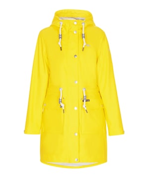 Ontdek de ultieme regenjas die stijl en functionaliteit moeiteloos combineert. Dit parka-jack heeft een capuchon met trekkoord, een ritssluiting aan de voorkant met drukknopen en praktische klepzakken. De normale pasvorm en het trekkoord in de taille zorgen voor een getailleerde look, terwijl de waterdichte stof (3000 mm) ervoor zorgt dat je buiten droog blijft. Met gelaste naden en een opstaande kraag is deze outwear met lange mouwen zowel stijlvol als functioneel.  Mackintosh