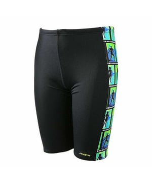 Maru Super Movie Pacer Panel Jammer Bottoms Kids Black Swimming Shorts BK6501