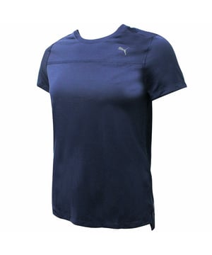 Puma Kurzarm-T-Shirt mit Rundhalsausschnitt, Marineblau, Damen, 516673 02