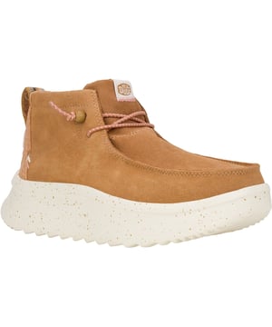 Recipe for a perfect fall day: apple turnovers, blazing fires, 'lil baby pumpkins, and these boots. Add a pinch of memory foam. A dash of EVA outsoles. A dollop of suede. And a heaping pile of back-in-style platforms.