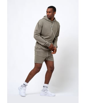 Tom Barron Herren Shorts Moderner Trainingsanzug-Set