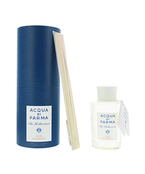 Blu Mediterraneo Fico Di Amalfi by Acqua di Parma is a floral fruity fragrance for women and men. Top notes are grapefruit bergamot lemon and citron. Middle notes are pink pepper jasmine and fig nectar. Base notes are cedar fig tree and benzoin. Blu Mediterraneo Fico Di Amalfi was launched in 2006. This diffuser is a great addition to this fragrance range.