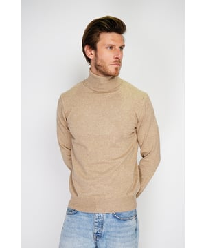 William de Faye – Rollkragenpullover – Kamel