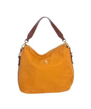 Hobo bag U.S. POLO ASSN.
 Synthetic.
 Zipper closure.
 Front interior: Two open pockets.
 Back interior: One zipper pocket.
 Adjustable removable strap.
 Interior lining with brand print.
 Brand logo on the front.
 Seams seen in tone.
 Measures: 36x30x10cm
 Composition: 80% Nylon, 20% Polyurethane
 Care:
Clean with a wet cloth.