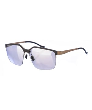 Gafas de sol con montura de acetato.
Montura al aire en la parte inferior.
Color Marrón-dorado
Forma rectangular.
Lentes de color Marrón Claro Espejo
Patillas de fino acero extremadamente flexible de solo 0,5 mm de grosor, acabadas en acetato.
100% Protección UV. 
Cristales antirreflejo. 

Medidas:
 Alto lente: 46 mm. Ancho lente:58 mm. Puente: 14 mm. Patillas: 140 mm.

Limpiar las gafas con agua y jabón.
- No utilice paños sucios o abrasivos, que puedan alterar las características de los filtros.
- Utilice solo accesorios y repuestos originales.

Incluye: Todos nuestros productos se envían en el interior de su estuche original.