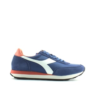 Diadora Hritage Koala Blauw Synthetisch Heren Lace Up Trainers 55271