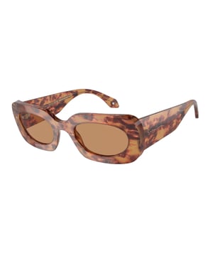 Giorgio Armani Vrouwen Zonnebril AR8182-597853 - Materiaal: Acetaat - Kleur frame: Bruin - Afmetingen: 56/16/140 mm (Diameter lens / Brug formaat / Lengte veren)