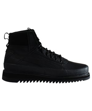 PUMA DESIERTO V2 WTR LACE-UP TRAVÉS DE MENTRAS DE CUERO NEGRO SUAVE 380754 01