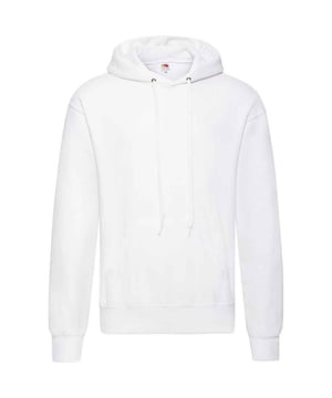 Materialzusammensetzung (%): 60% Baumwolle, 40% Polyester. Gewebe: meliert. GSM (Gramm pro Quadratmeter): 260. Design: Unifarben. Saum: Baumwoll-Lycra-Rippenstoff. Auschneidbares Etikett, Überschnittene Schulter, Doppelnadel-Stich. Kapuzenmerkmale: Doppellagig, mit Kordelzug. Bündchen: Baumwoll-Lycra-Rippenstoff. Mit Kapuze. Langärmlig. Taschenart: Beuteltasche. Zum Überziehen. Sicherheitsstandards: WRAP Zertifikat.