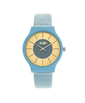 Rubber-Coated Metal Case; Precision Japanese Quartz Movement; Non-Glare Scratch-Resistant Mineral Crystal; Logo-Engraved Stainless Steel Caseback; Leatherette Strap; Logo-Engraved Stainless Steel Clasp; 36mm Case Diameter; 3ATM Water Resistance;