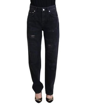 Marca: Dolce & Gabbana  
Modelo: Pantalones de mezclilla  
Color: Negro  
Material: 98% algodón 2% elastano  
Cierre de cremallera  
Detalles con logo  
Hecho en Italia