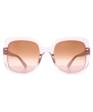 Kate Spade Square Womens Pink  Brown Gradient Wenona/G/S  Sunglasses are a sleek square frame crafted from lightweight acetate. Whether you're strolling along the beach or navigating the city streets, these sunglasses are a perfect companion for any occasion. Kate Spade's logo features on the temples for brand authenticity.