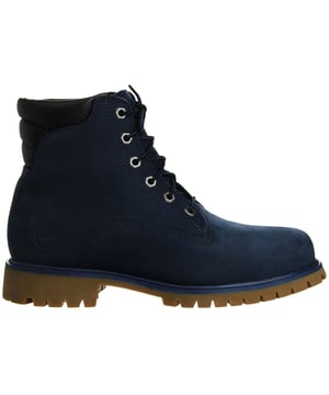 The Timberland Alburn 6-Inch Men's Blue Boots are a stylish and rugged choice for men who want both fashion and functionality in their footwear. Here are the key features of these boots:

 Blue Leather and Fabric Upper:  These boots typically feature a combination of premium blue leather and fabric materials, offering a contemporary and distinctive appearance while providing durability and resistance to wear and tear.

Classic 6-Inch Height: These boots feature the iconic 6-inch height, which provides ankle support and protection. They are versatile and suitable for various occasions, from casual outings to outdoor activities.

Padded Collar and Tongue: The boots come with a padded collar and tongue for added comfort and to reduce the risk of chafing or discomfort during extended wear.

Lace-Up Closure: Typically, these boots feature a lace-up closure system with durable hardware, allowing you to achieve a secure and customized fit while ensuring long-lasting durability.

Anti-Fatigue Technology: Some Timberland boots, including the Alburn line, come with anti-fatigue technology in the midsole. This technology provides all-day comfort and support, making them suitable for extended wear.

Versatile Style: These boots are designed to be versatile, making them suitable for a range of outfits and occasions, from urban adventures to outdoor pursuits.

Timberland Branding: These boots often feature Timberland branding details, such as the iconic Timberland tree logo on the side, tongue, or heel, representing the brand's commitment to quality and style.

Durable Rubber Outsole: The rubber outsole offers excellent traction and grip on various surfaces, ensuring stability and safety in different environments.

In summary, the Timberland Alburn 6-Inch Men's Blue Boots combine style, comfort, and durability. With their premium leather and fabric construction, classic design, and cushioned support, they are a versatile addition to your wardrobe, suitable for both everyday wear and outdoor adventures. These boots represent Timberland's tradition of quality and fashion-forward designs for men's footwear.