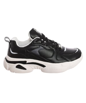 Plein Sport sports shoes.
 Mid-height sports shoes, ideal for everyday wear.
 Comfortable and breathable fabric.
 Brand initials engraved on the back.
 Badge on the tongue.
 Adjustable with laces.
 Seams seen in tone.
 Composition: Exterior: Synthetic; Interior: Textile+leather; Sole: Synthetic
 Care:
Clean with a damp cloth.