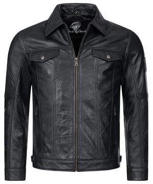 Die Lederjacke das Synonym für die alltags Jacke, man kann sie im Sommer oder Winter tragen, mit Jeans, oder in einer Kombination mit einer schicken Hose, es ist einfach die Jacke die jeder Mann in seinem Kleiderschrank braucht. Die Herren Lederjacken der Marke "Rock Creek", sind in verschiedenen Modellen erhältlich ob klassisch, ausgeflippt, vom feinen Casual- bis zum hart Rockigen-Look, wir bieten Ihnen alles an. Mit dem Jacken Modell H-296, werden Sie bestimmt die richtige Wahl treffen. Die Leder Jacke ist eine klassische Casual-Jacke, mit Kentkragen, sie ist sehr geschmeidig und hat ein super lässiges Tragegefühl.