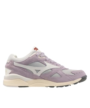 Dames Mizuno Sky Medal Sportstyle schoenen in lavendel.- Suède en mat mesh bovenwerk.- Vetersluiting.- Contrasterende stiksels en raster hielpaneel.- Kleine pop colour accenten.- Rubberen zool.- Ref.: D1GA23608