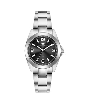 Are you looking for a watch with a timeless design in connection with your own character and excellent quality? Then this timepiece of the Rhodenwald & Sons brand is the perfect choice. The clock manufacturer stands for stylish and sustainable masterpieces for all generations: the women's watch inspires with a tidy dial, minimalist line indices, Arabic numbers, minute and luminiscant staff. The robust stainless steel housing and a suitable link strap made of stainless steel form an exciting contrast to the dark dial and fit harmoniously into the overall concept. A long-lasting quartz clock, a screwed housing floor and waterproof up to 10 ATM complete the exclusive equipment.