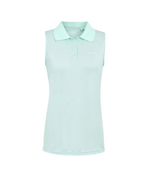 100% Polyester. Design: Logo. Fastening: Button, Pull Over. Sleeve-Type: Sleeveless. Neckline: Turn Down Collar. Fabric Technology: Moisture Wicking, Quick Dry. Hardwearing. 8 UK: 32 in. 10 UK: 34 in. 12 UK: 36 in. 14 UK: 38 in. 20 UK: 45 in. 18 UK: 43 in. 16 UK: 40 in.