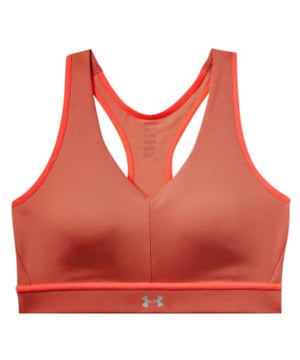 Delivers strategic support, tailored for medium-impact activities like cycling, weight training & boxing 
Soft, breathable cups provide extra structure & coverage  
Removable cups have helpful R & L arrows to easily put back in  
Mesh racerback panel with cut-out detail for added breathability  
Super-soft & structured free cut fabric delivers relentless coverage & comfort  
Encased elastic band feels super-smooth & soft  

72% Polyester, 28% Elastane