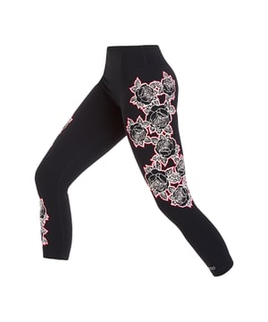 • Floral Design • Lorna Jane Logo • Colour: Black