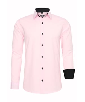 Rusty Neal overhemd voor heren. Het overhemd is gemaakt van katoen, polyester en elastaan en heeft een slim fit pasvorm.  Merk: Rusty NealModelnaam: Overhemd UniCategorie: herenMaterialen: katoen, polyester, elastaanKleur: roze