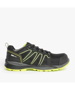 Helly Hansen ADDVIS LOW Mens Safety Trainers Black/Yellow

 Upper Material: Leather/Fabric

Lining Material: Textile

Sole Material: Rubber

Closure/Fastening: Lace-Up

Features: Comfort

Toe Shape: Round

Shoe Width: Regular

Item Weight: 1.386 KG

Heel Height: Flat (Under 2.5cm)

Trainer Style: Safety Trainers

Safety Features: Composite Toe Cap,Anti-Penetration Mid Sole,Slip Resistant Sole

Safety Standard: EN 20345 S3
Product Code: 78233_993