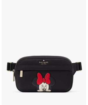 Other Disney X Kate Spade New York Minnie Mouse Faille Belt Bag, Front Zip Pocket,  Length: 4.50 Cm,  Width: 13.50 Cm,  Height: 21.50 Cm