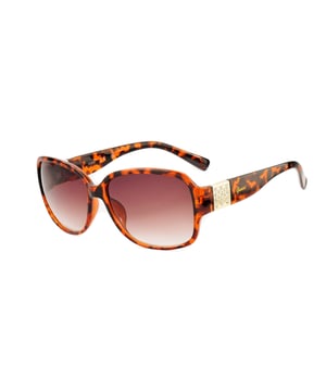 Gafas de sol de mujer de color marrón - Guess GF0411-5852F• material: resina• color: marrón• tamaño: 58/15/135 mm (longitud de la lente / ancho del puente / longitud de la varilla)  DEGRADED-CATEGORY 3
