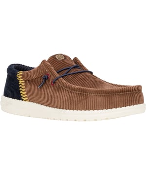 Wally Funk Corduroy brings campus cool and workday style together. Corduroy upper, twill lining and fun colorblock stitching at the heel. Made for busy days or transitioning from work to play.