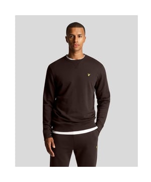 Lyle & Scott-sediment pull-over trui. Blijf comfortabel en stijlvol in deze bruine pull-over trui van Lyle & Scott. Perfect voor elke gelegenheid, dit is de ideale manier om uw individuele stijl tot uitdrukking te brengen zonder in te boeten aan comfort. Verwen jezelf vandaag nog met dit chique item!. Lyle & Scott bruine trui, gemaakt in India. 100% katoen, merklogo op de borst, trui met ronde hals. Normale pasvorm, valt normaal qua maat, merkbadge linksvoor op de borst. Stijl: ML424VOG W779