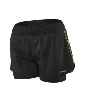 Advantage de la cabeza Womens Shorts Gym Training Tennis Pant Black 814249 Bk
