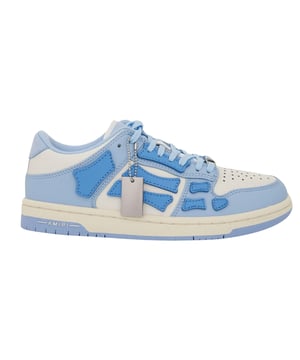 Amiri lage sneakers leren bovenwerk met vetersluiting rubberen zool, 100% lederen stijl -PS23WFS003 420