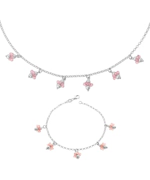 Dieses Orphelia-Set: Armband + Halskette in Silber ist aus allergiefreiem 925er Sterlingsilber höchster Qualität gefertigt. Das Orphelia-Set für Damen aus 925er Sterlingsilber: Armband + Halskette – Silber SET-2559 wird in einer schönen Geschenkbox geliefert und hat eine zweijährige Garantie – das perfekte Geschenk, um sich selbst oder einen geliebten Menschen zu verwöhnen.