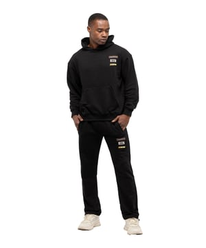 Tom Barron Heren trainingspak met geborduurde badge, oversized
